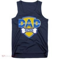 Funny Dad Patrol Dog Dad Tank Top thumb 0