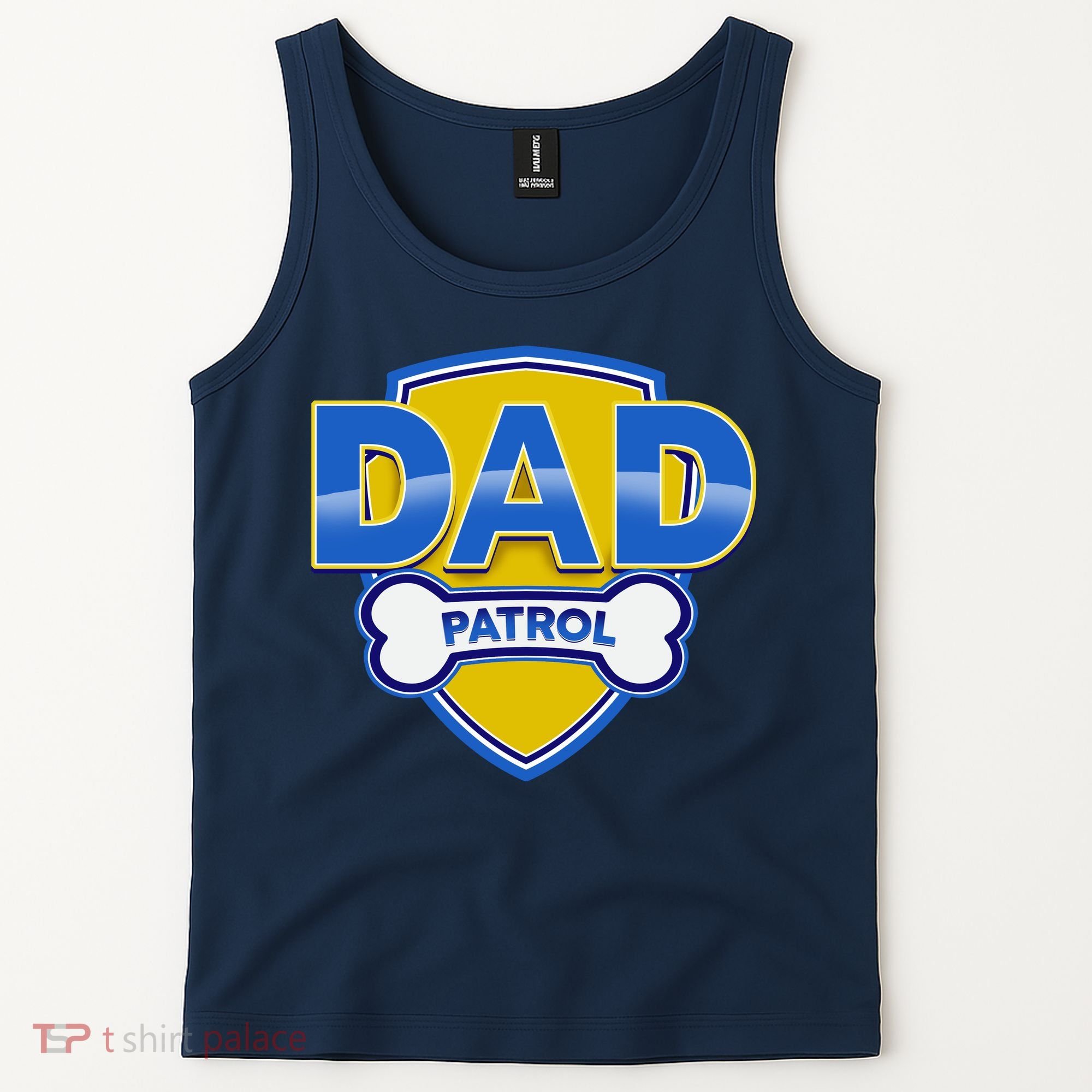 Funny Dad Patrol Dog Dad Tank Top