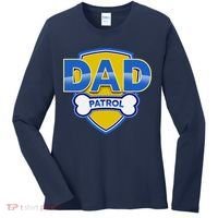 Funny Dad Patrol Dog Dad Women's Long Sleeve Shirt thumb 0