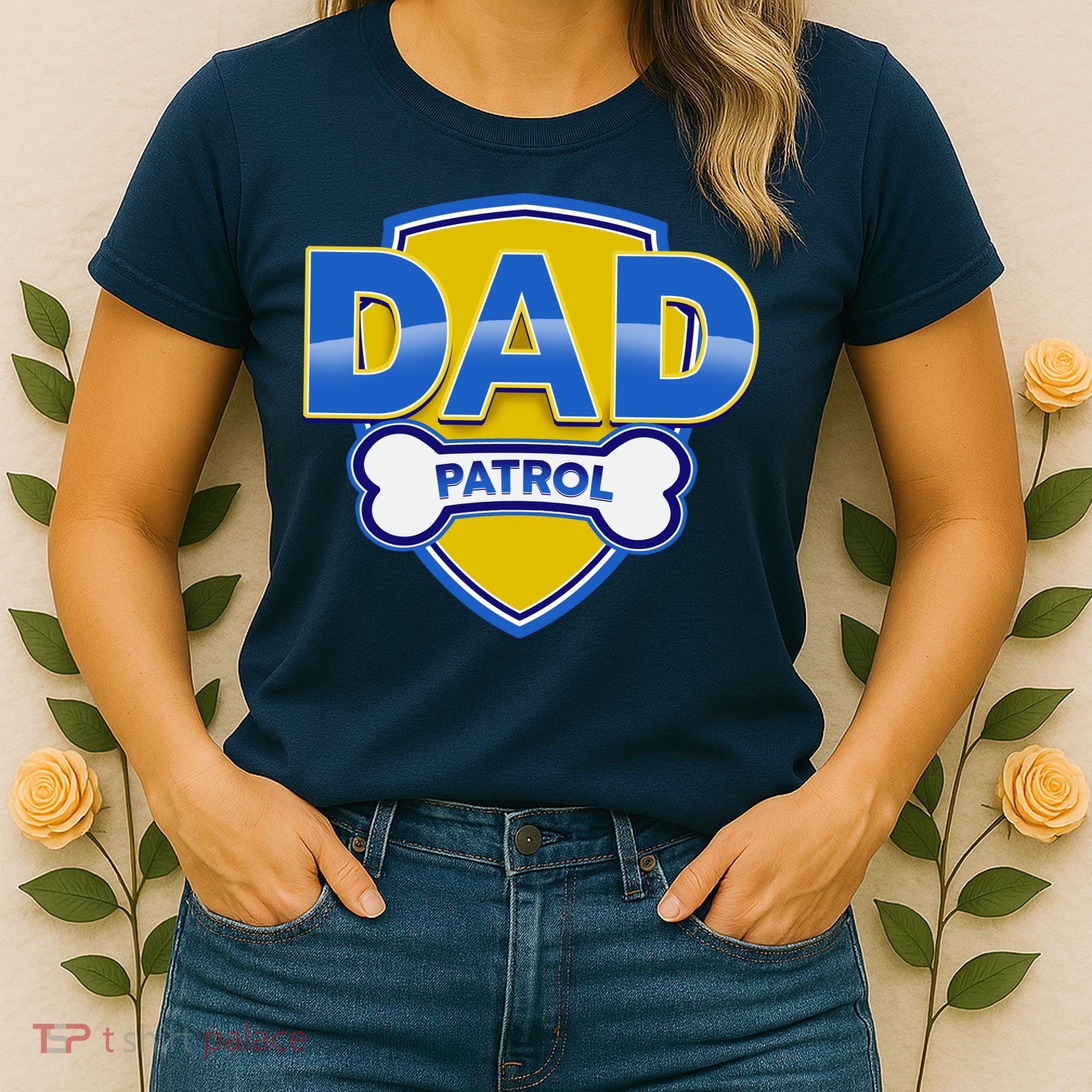 Funny Dad Patrol Dog Dad Women's T-Shirt