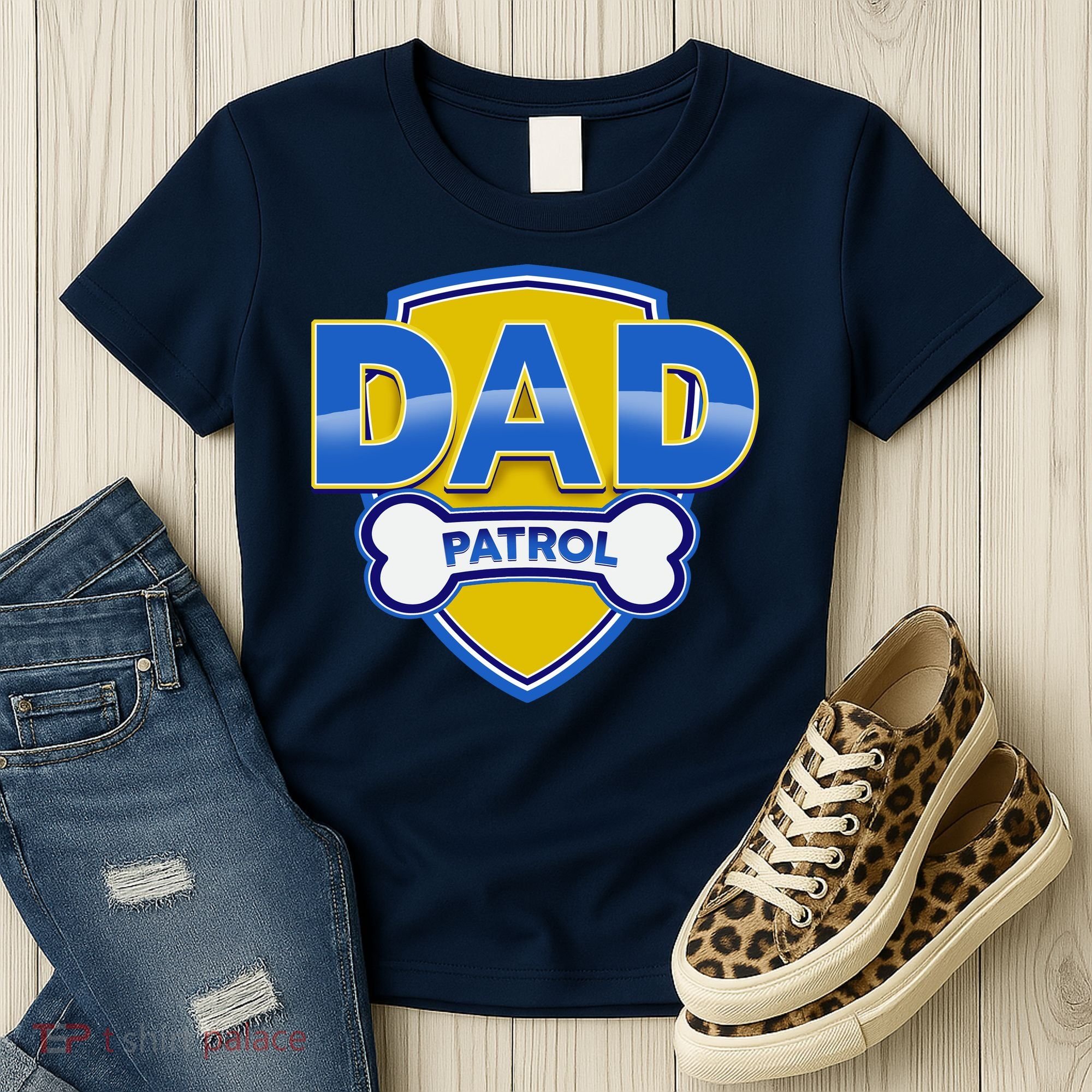 Funny Dad Patrol Dog Dad Women's T-Shirt