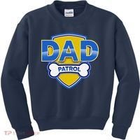 Funny Dad Patrol Dog Dad Kids Sweatshirt thumb 0