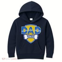 Funny Dad Patrol Dog Dad Kids Hoodie thumb 0