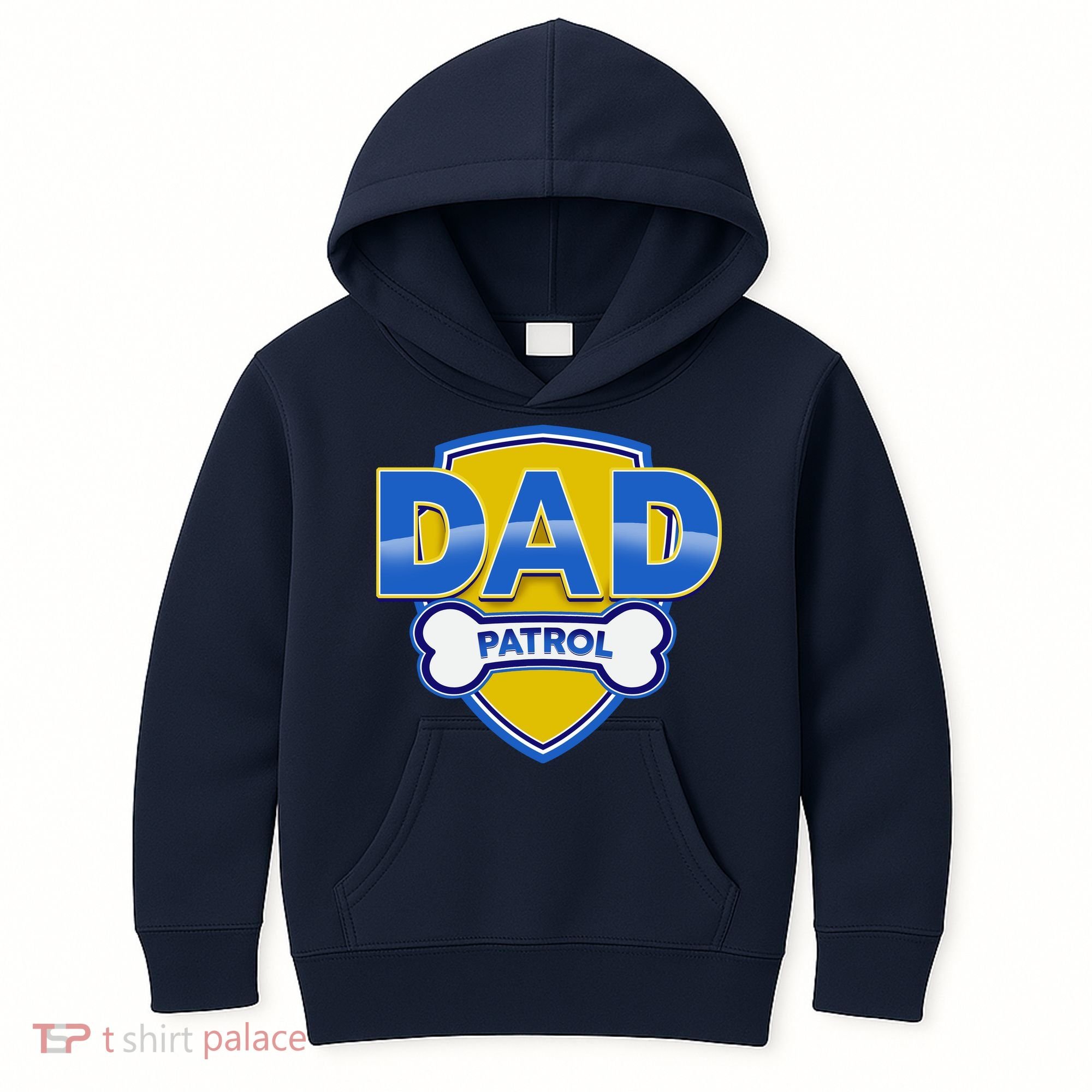 Funny Dad Patrol Dog Dad Kids Hoodie