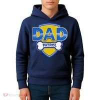 Funny Dad Patrol Dog Dad Kids Hoodie thumb 4