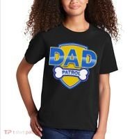 Funny Dad Patrol Dog Dad Kids T-Shirt thumb 2