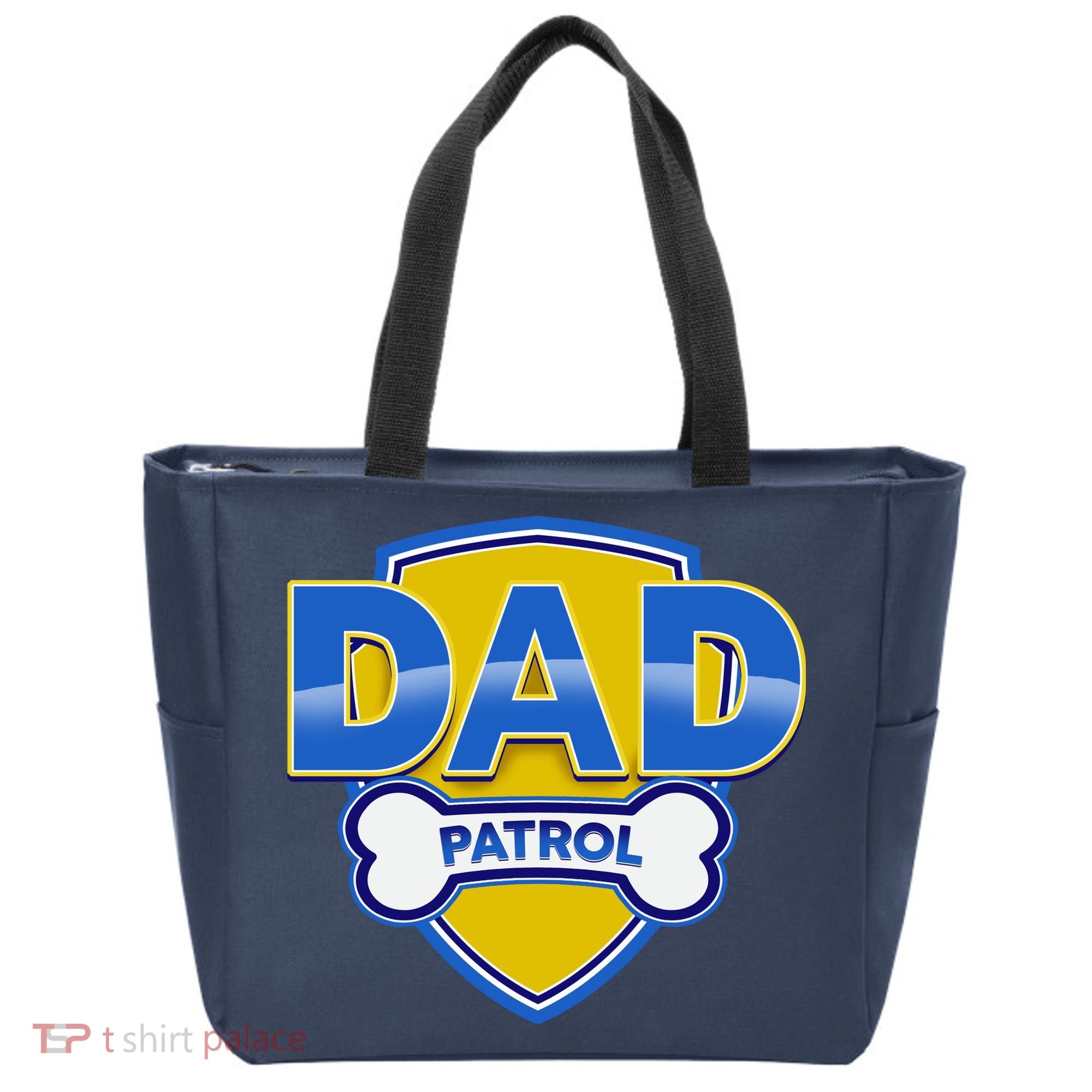 Funny Dad Patrol Dog Dad Tote Bag