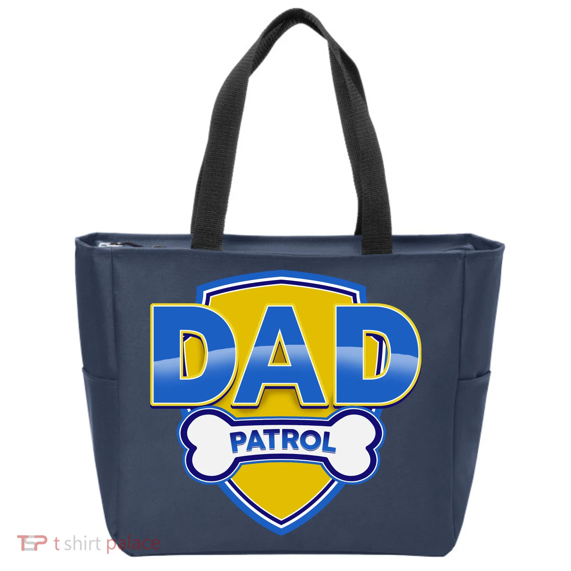Funny Dad Patrol Dog Dad Tote Bag