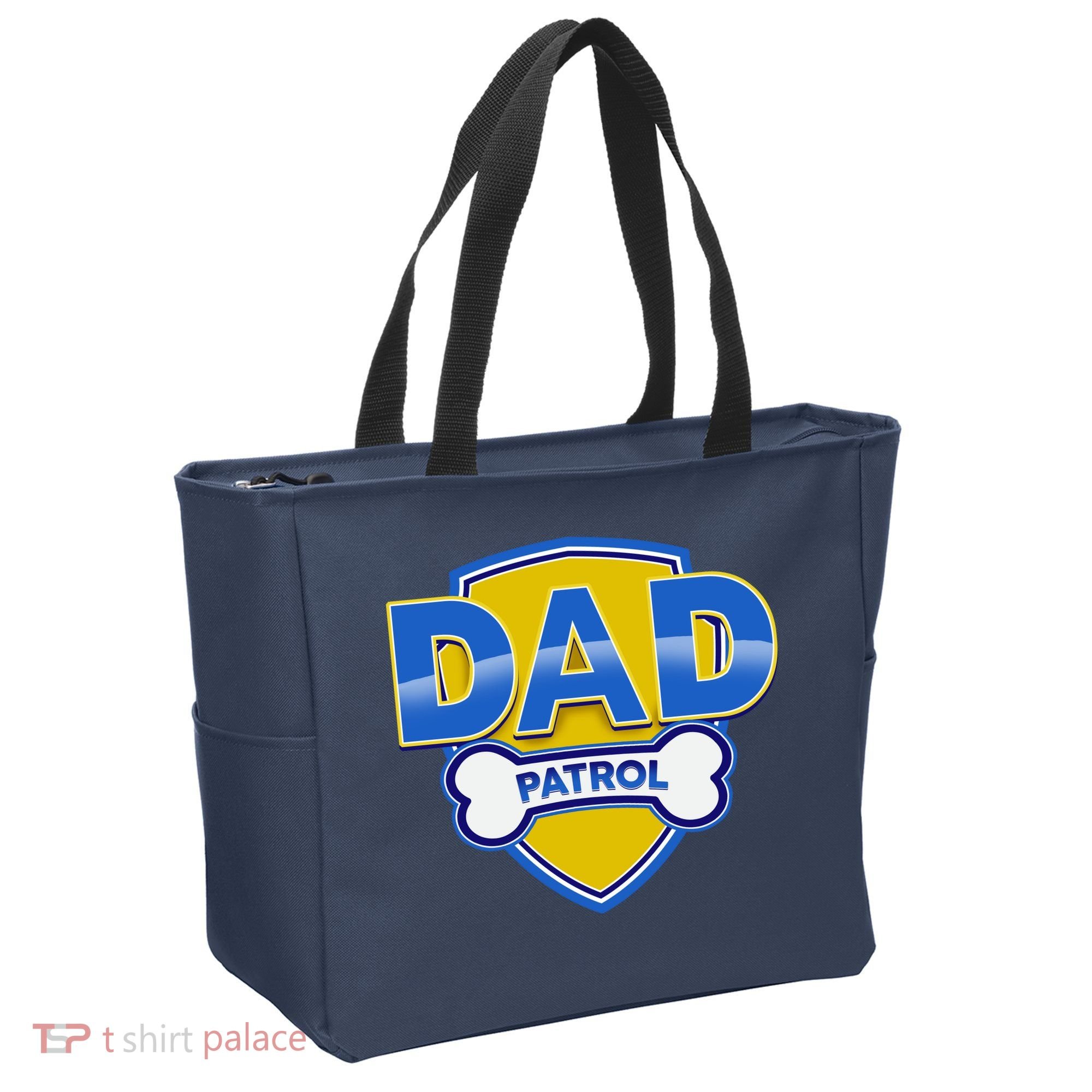 Funny Dad Patrol Dog Dad Tote Bag