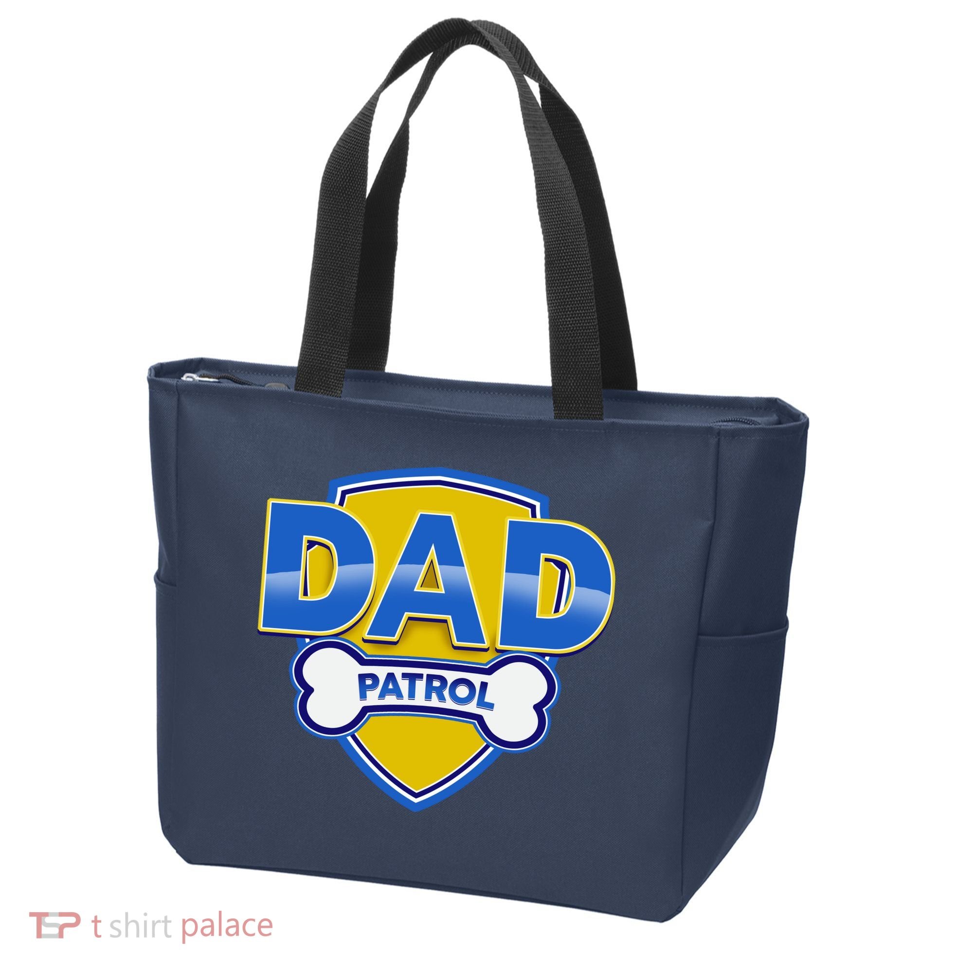 Funny Dad Patrol Dog Dad Tote Bag