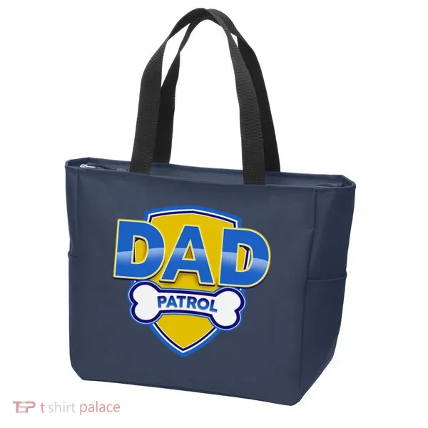 Funny Dad Patrol Dog Dad Tote Bag