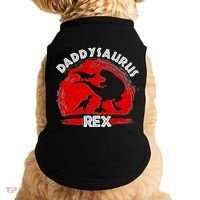 Funny Daddysaurus Rex Father's Day Doggie Tank thumb 0