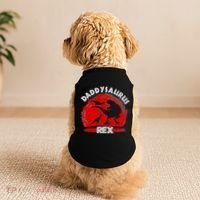 Funny Daddysaurus Rex Father's Day Doggie Tank thumb 2