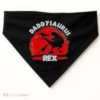 Funny Daddysaurus Rex Father's Day USA-Made Doggie Bandana thumb 0