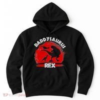 Funny Daddysaurus Rex Father's Day Hoodie thumb 0