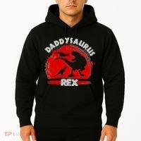 Funny Daddysaurus Rex Father's Day Hoodie thumb 2