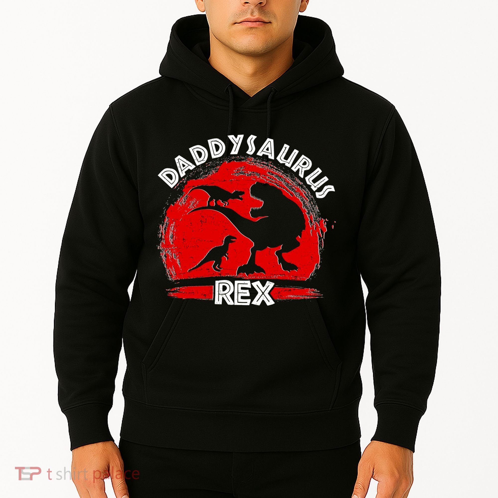 Funny Daddysaurus Rex Father's Day Hoodie
