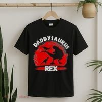 Funny Daddysaurus Rex Father's Day T-Shirt thumb 2