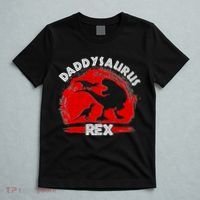 Funny Daddysaurus Rex Father's Day T-Shirt thumb 5