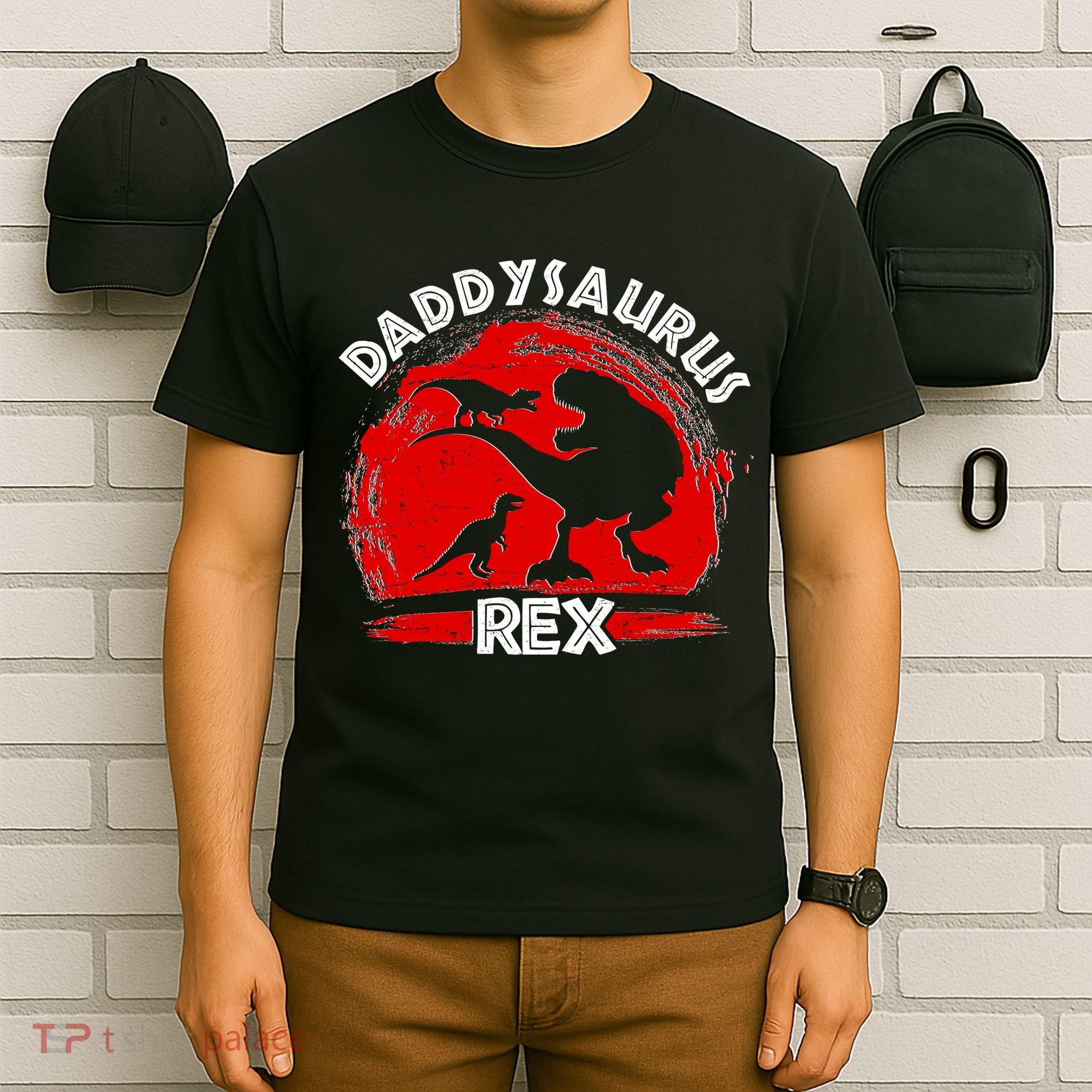 Funny Daddysaurus Rex Father's Day T-Shirt
