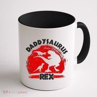 Funny Daddysaurus Rex Father's Day Coffee Mug thumb 1