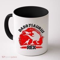 Funny Daddysaurus Rex Father's Day Coffee Mug thumb 0