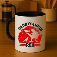Funny Daddysaurus Rex Father's Day Coffee Mug thumb 4
