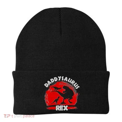 Funny Daddysaurus Rex Father's Day Beanie