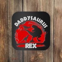Funny Daddysaurus Rex Father's Day Coaster thumb 0
