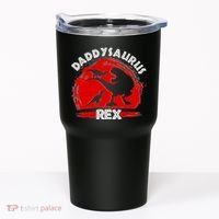Funny Daddysaurus Rex Father's Day Tumbler thumb 0