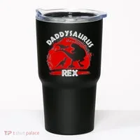 Funny Daddysaurus Rex Father's Day Tumbler thumb 0