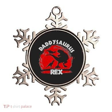 Funny Daddysaurus Rex Father's Day Ornament