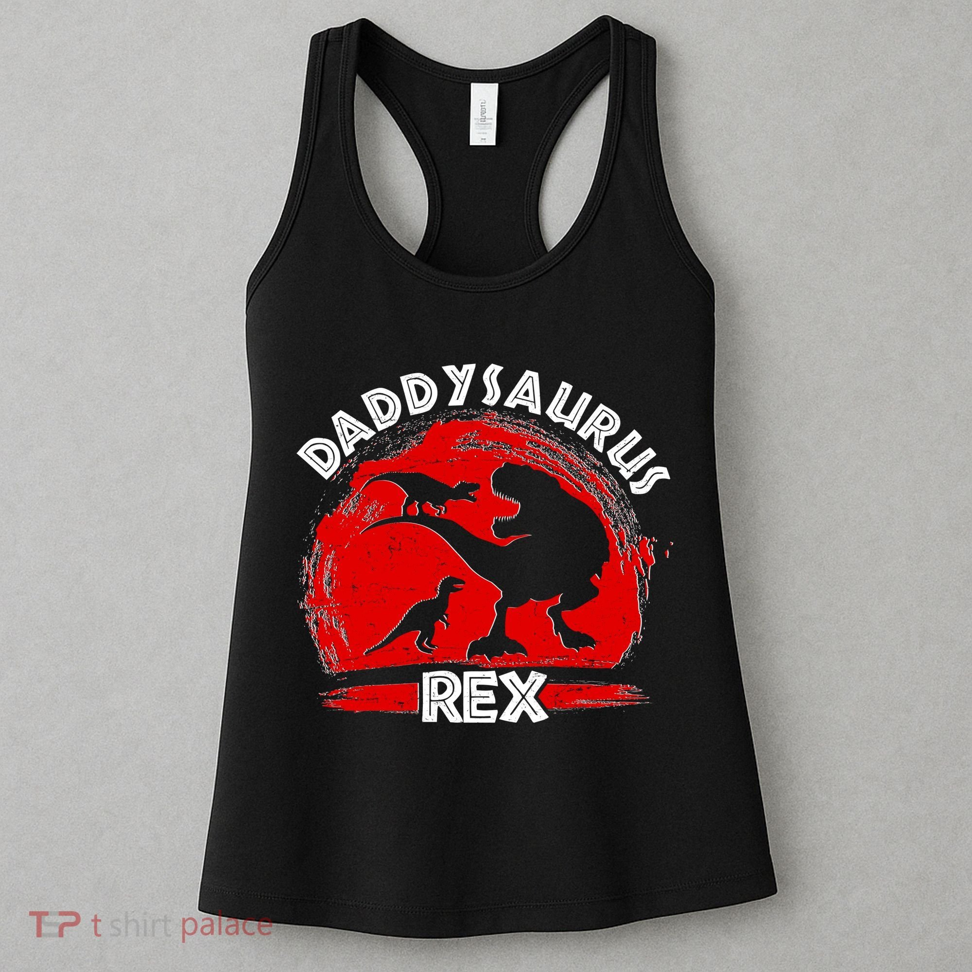 Funny Daddysaurus Rex Father's Day Women's Tank Top