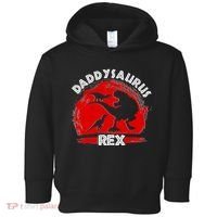 Funny Daddysaurus Rex Father's Day Toddler Hoodie thumb 0