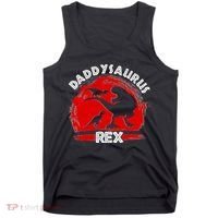 Funny Daddysaurus Rex Father's Day Tank Top thumb 0