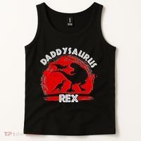 Funny Daddysaurus Rex Father's Day Tank Top thumb 2