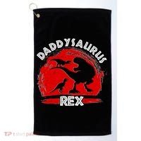 Funny Daddysaurus Rex Father's Day Golf Towel thumb 0