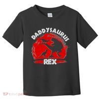 Funny Daddysaurus Rex Father's Day Toddler T-Shirt thumb 0