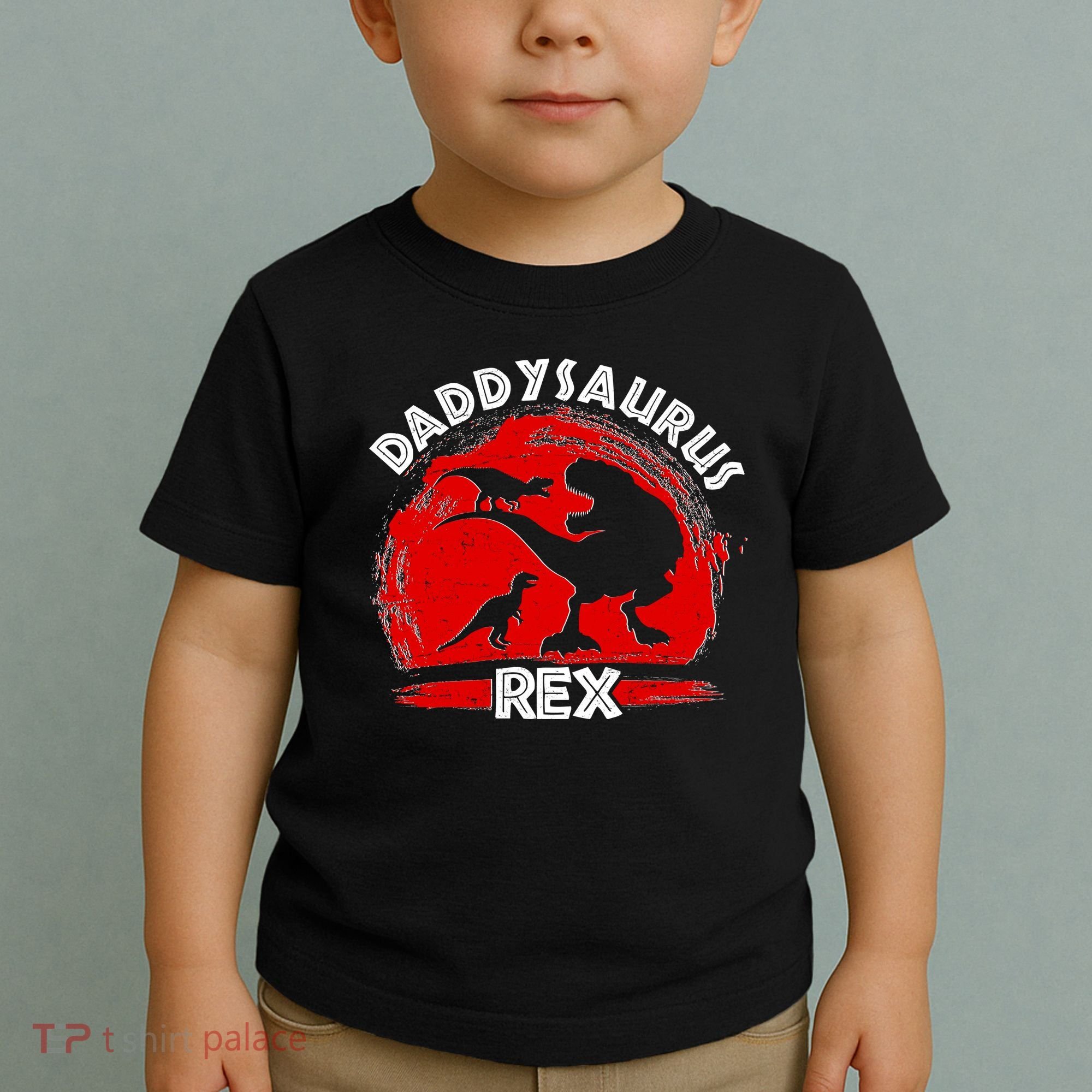 Funny Daddysaurus Rex Father's Day Toddler T-Shirt