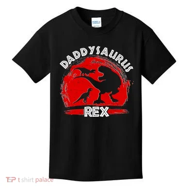 Funny Daddysaurus Rex Father's Day Kids T-Shirt