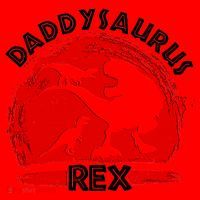 Funny Daddysaurus Rex Father's Day Santa Hat thumb 1