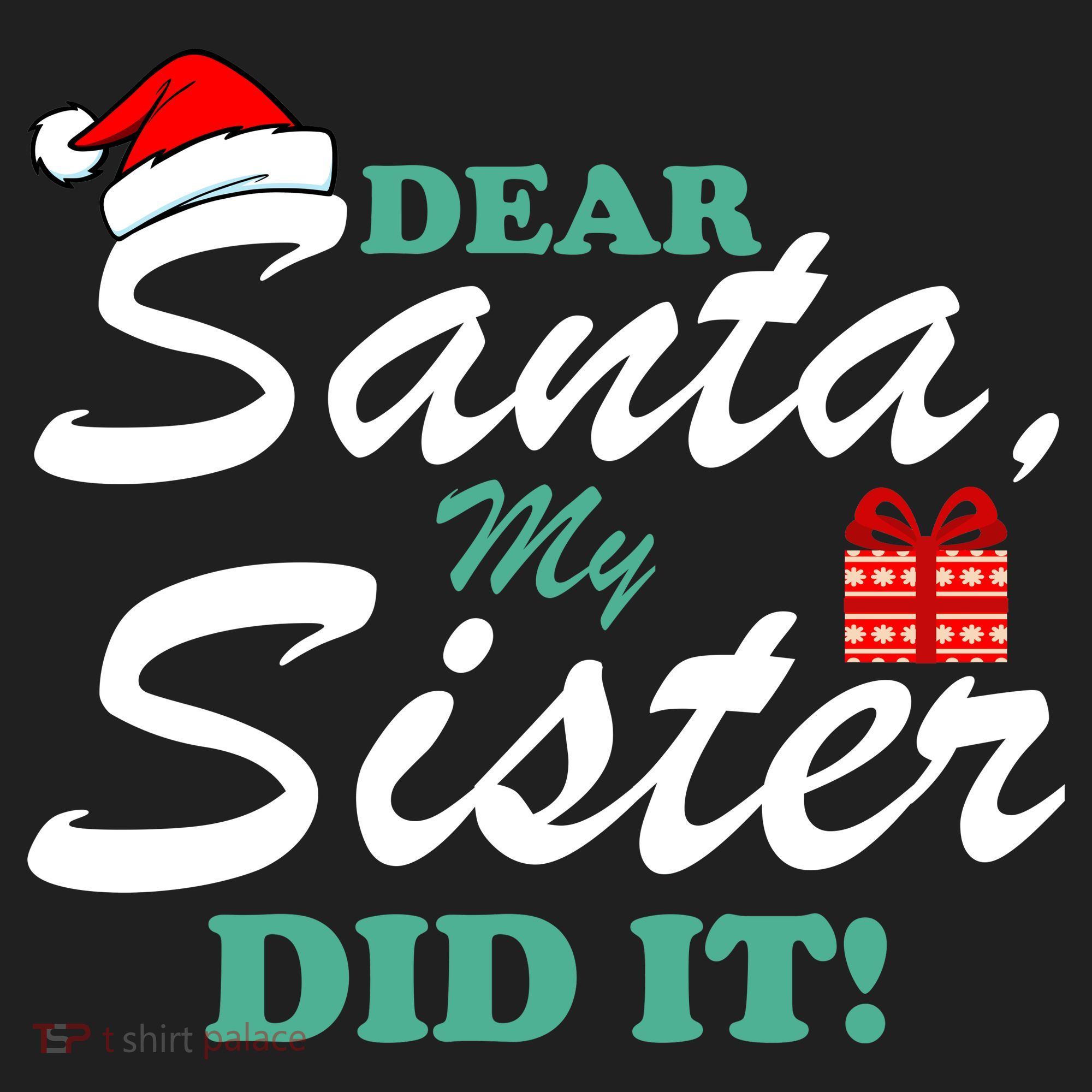 Funny Dear Santa My Sister Did It Tumbler