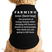 Funny Definition of Farming Doggie Tank thumb 0