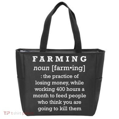 Funny Definition of Farming Tote Bag