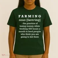 Funny Definition of Farming T-Shirt thumb 4