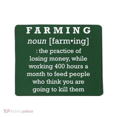 Funny Definition of Farming Mousepad