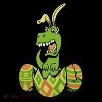 Funny Dino Easter Egg Ornament thumb 1