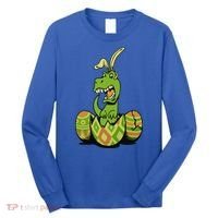 Funny Dino Easter Egg Long Sleeve Shirt thumb 0