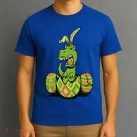Funny Dino Easter Egg T-Shirt thumb 3