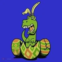 Funny Dino Easter Egg T-Shirt thumb 7